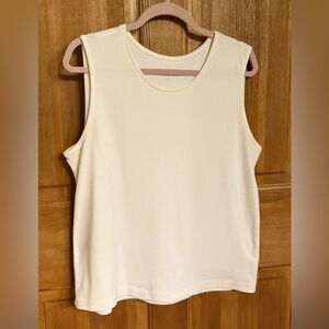 Rebecca Malone‎ Off White Classic Tank Top XL